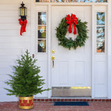 3.0-Ft Andirondack Potted Christmas Tree Decor