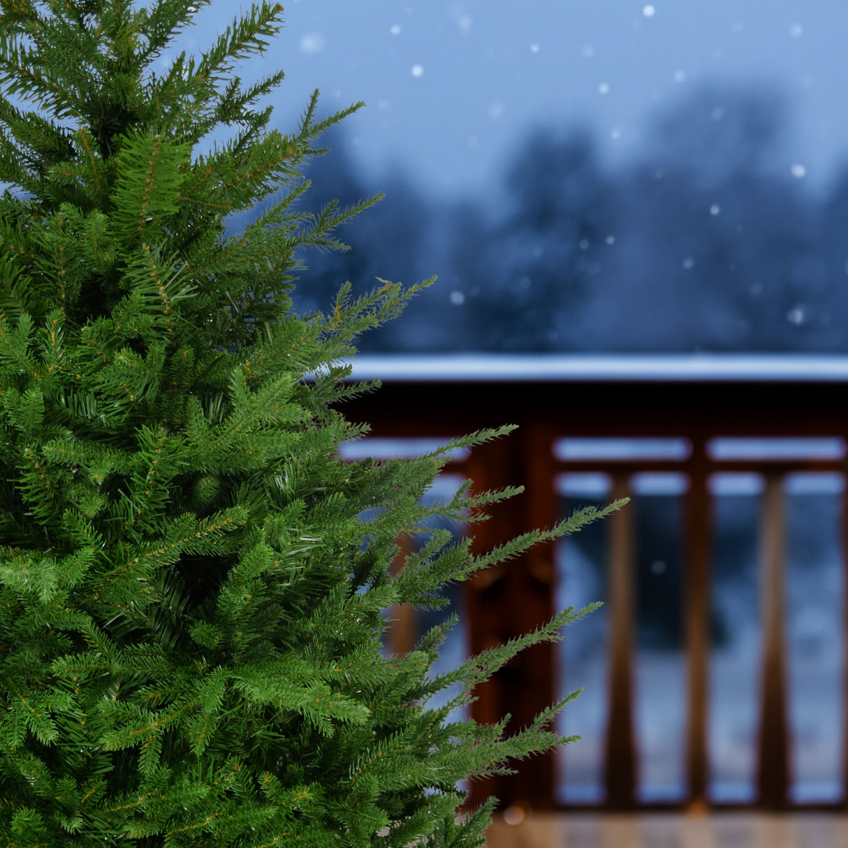 3.0-Ft Andirondack Potted Christmas Tree Decor