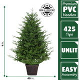 4-Ft. Adirondack Potted Christmas Tree