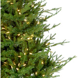 Fraser Hill Farm 5-Ft Adirondack Pre-Lit Potted Christmas Tree Decor with Warm White LED Lights
