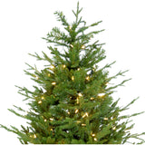 Fraser Hill Farm 5-Ft Adirondack Pre-Lit Potted Christmas Tree Decor with Warm White LED Lights
