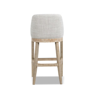Newport 30.5" Coastal Curved Back Upholstered Barstool