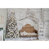 7.5-Ft. Flocked Alaskan Pine Christmas Tree with White Incandescent Smart Lights