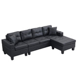 Modern Sectional Sofa Set with L Shape Chaise Lounge