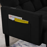 Velvet Futon Couch Convertible Folding Sofa Bed