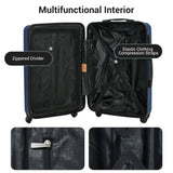7-Piece ABS Luggage Set with Spinner Wheels and TSA Lock
