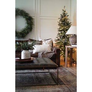 7.5-Ft. Buffalo Fir Slim Artificial Christmas Tree with White Incandescent Smart Lights