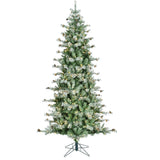 7.5-Ft. Buffalo Fir Slim Artificial Christmas Tree with White Incandescent Smart Lights