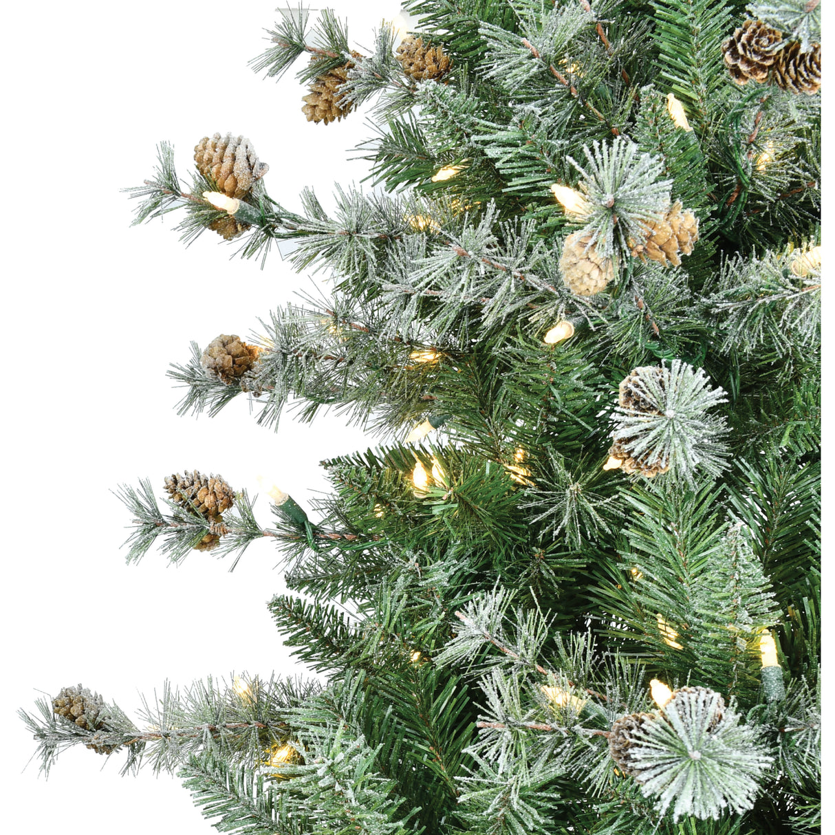 7.5-Ft. Buffalo Fir Slim Artificial Christmas Tree with Warm White LED Lights