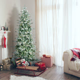 7.5-Ft. Buffalo Fir Slim Artificial Christmas Tree with Warm White LED Lights