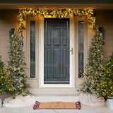 9-Ft. Buffalo Fir Slim Artificial Christmas Tree with White Incandescent Smart Lights