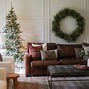 9-Ft. Buffalo Fir Slim Artificial Christmas Tree with White Incandescent Smart Lights