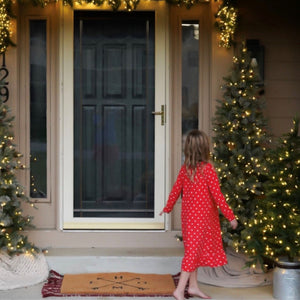 9-Ft. Buffalo Fir Slim Artificial Christmas Tree with White Incandescent Smart Lights