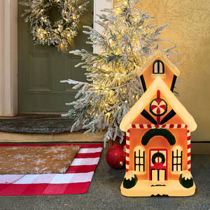 Fraser Hill Farm 32" Gingerbread House Christmas Blow Mold