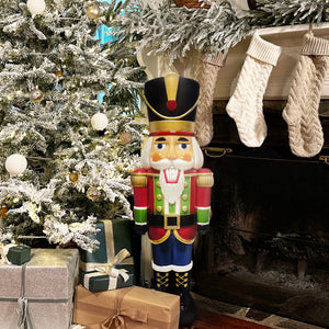 Fraser Hill Farm 40" Nutcracker Soldier Christmas Blow Mold