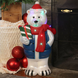 Fraser Hill Farm 30" Polar Bear Christmas Blow Mold