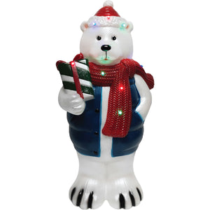 Fraser Hill Farm 30" Polar Bear Christmas Blow Mold
