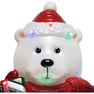 Fraser Hill Farm 30" Polar Bear Christmas Blow Mold