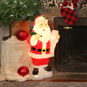 Fraser Hill Farm 33" Santa Holding List Christmas Blow Mold