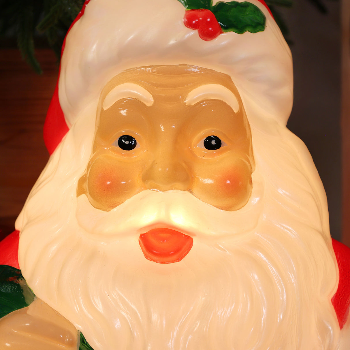 Fraser Hill Farm 33" Santa Holding List Christmas Blow Mold