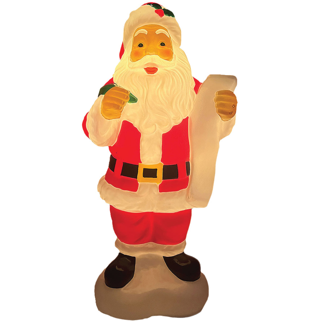 Fraser Hill Farm 33" Santa Holding List Christmas Blow Mold