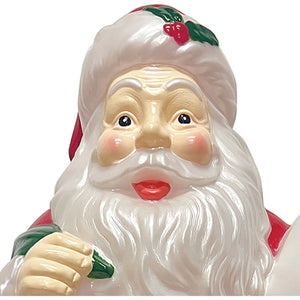 Fraser Hill Farm 33" Santa Holding List Christmas Blow Mold