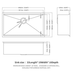 Premium Single Bowl Undermount Workstation Kitchen Sink with Accessories