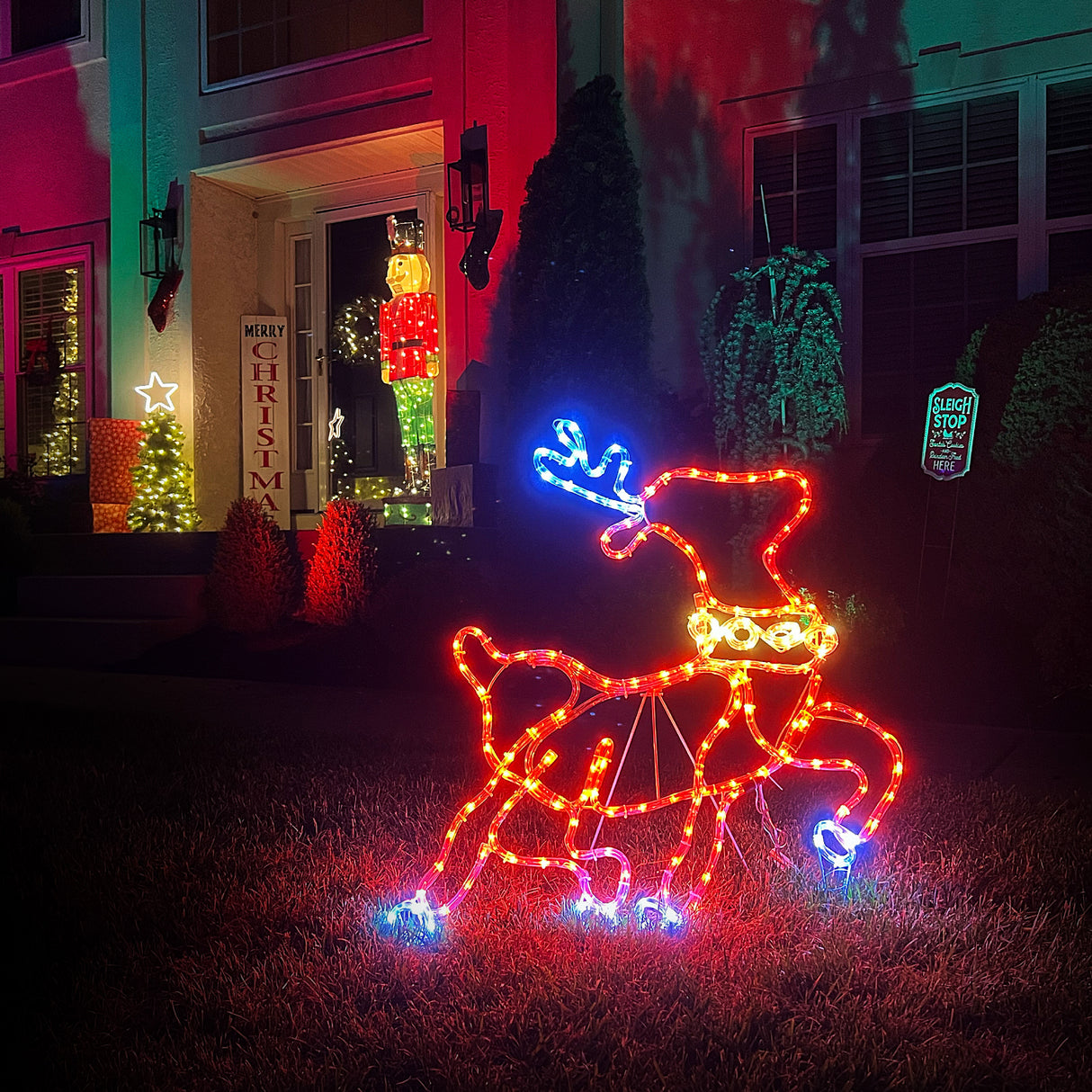 31.4-In.-Prelit-Christmas-Reindeer-with-Leaping-Leg-Outdoor-Decoration-Christmas-Lawn-Decor