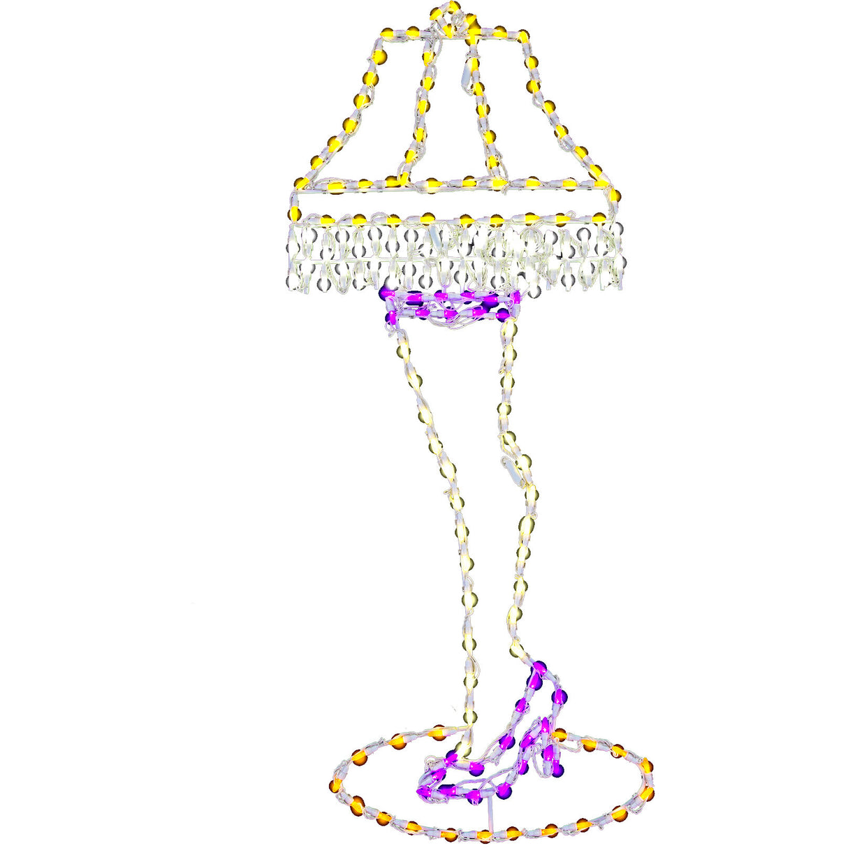 52"H x 21"W Leg Lamp LED Lights, Large Outdoor Christmas Decoration