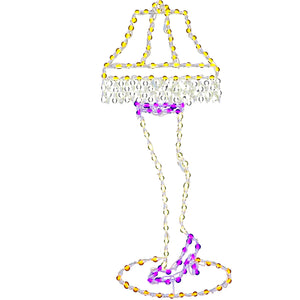52"H x 21"W Leg Lamp LED Lights, Large Outdoor Christmas Decoration
