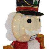 6-Ft. Prelit Tinsel Nutcracker Indoor or Outdoor Decoration