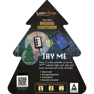 6.5-Ft. Carmel Pine Slim Christmas Tree with Dual Multicolor & Warm White LED Lights