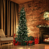 7.5-Ft. Carmel Pine Slim Artificial Christmas Tree with White Incandescent Smart Lights