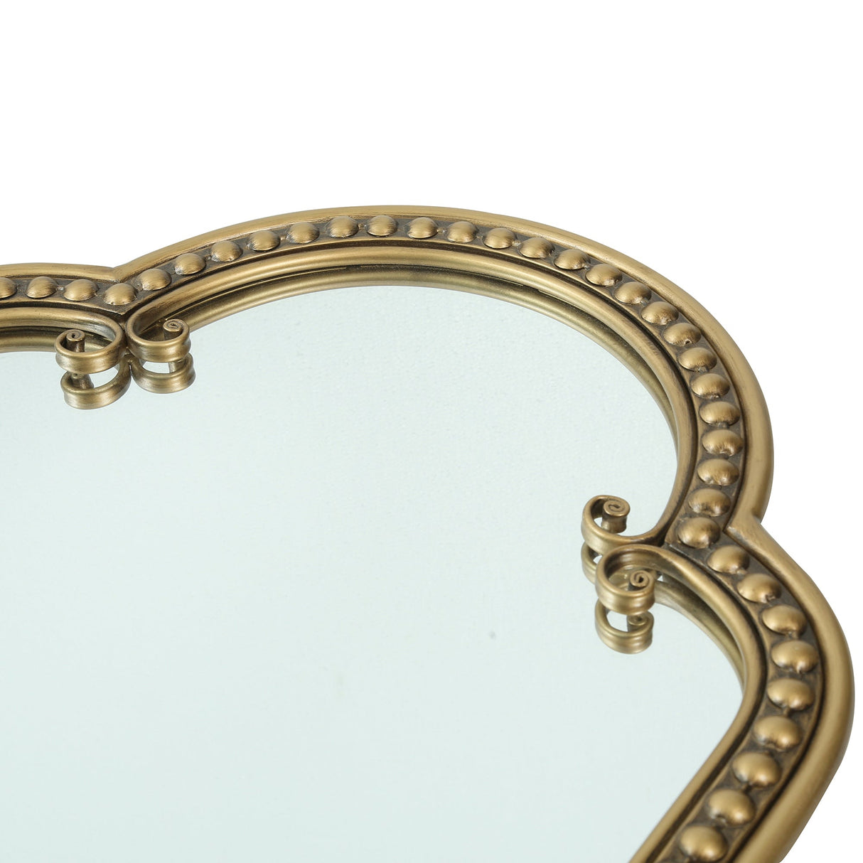Scalloped Oval Wall Mirror, Vintage