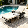 Black Mix Chaise Lounge Set