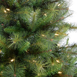 6.5-Ft. Half Christmas Tree with Warm White LED Lights