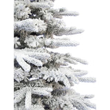 Fraser Hill Farm 6.5-Ft Flocked Mountain Pine Artificial Christmas Tree