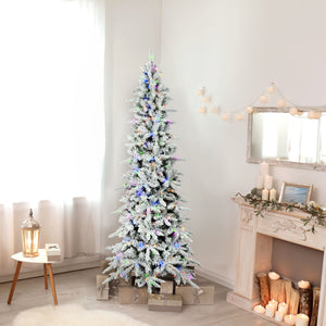 Fraser-Hill-Farm-7.5-Ft-Slim-Mountain-Pine-Flocked-Artificial-Christmas-Tree-with-Dual-Multicolor-&-Warm-White-LED-Lights-Christmas-Trees