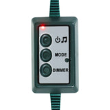 Fraser Hill Farm 7.5-Ft Slim Mountain Pine Flocked Artificial Christmas Tree with Dual Multicolor & Warm White LED Lights