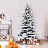 9-Ft. Flocked Pine Valley Christmas Tree