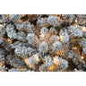 9-Ft. Flocked Winter Snow Pine Christmas Tree with Warm White LED Lighting
