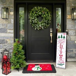 36-in. Frosted Pine Wreath with Pinecones