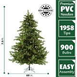 7.5-Ft. Woodside Pine Christmas Tree