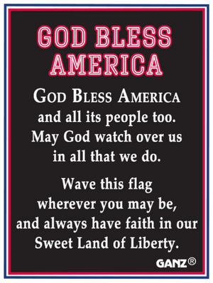 God Bless America - Swivel Flag Charm