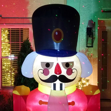 10-Ft. Tall Prelit African American Nutcracker Inflatable