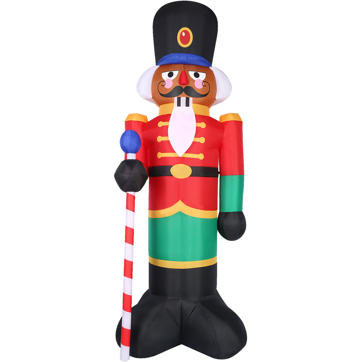 10-Ft. Tall Prelit African American Nutcracker Inflatable