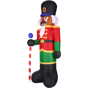 10-Ft. Tall Prelit African American Nutcracker Inflatable
