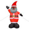 12-Ft. Tall African American Santa Claus, Outdoor Blow-Up Christmas Inflatable with Lights and Storage Bag
