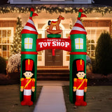 10-ft. Prelit Santa's Toy Shop Archway Inflatable