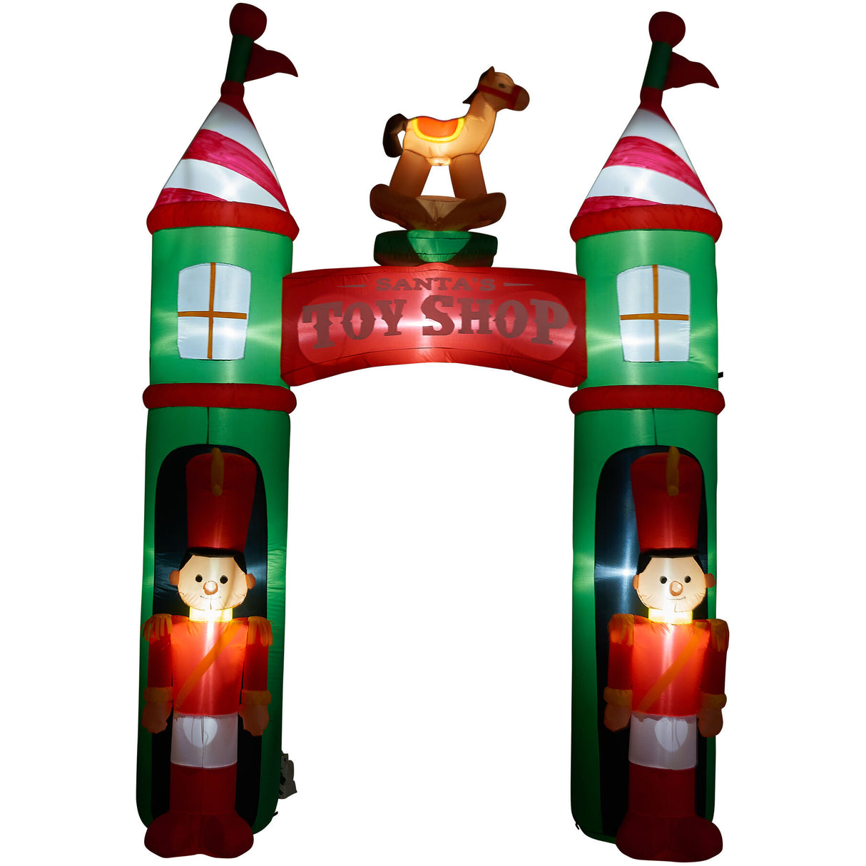 10-ft. Prelit Santa's Toy Shop Archway Inflatable